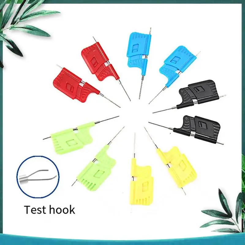(NEW) 1Set Chip Universal Test Hook Solder-Free DAD Wire Sdk08 Double Hook Ic Logic Analyzer Clips