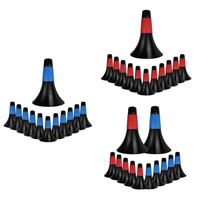 12 Pcs Sports Training Cones 9 Inch Agility Plastic Skating Marker Cones For Kids Football Basketball Practice