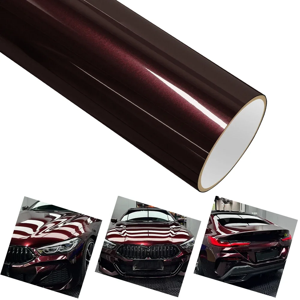 

PET Metal Paint Black Rose Car Vinyl Film Car Wrap Decal With Air Release Technology Motorcycle Auto Exterior Decor Accessories