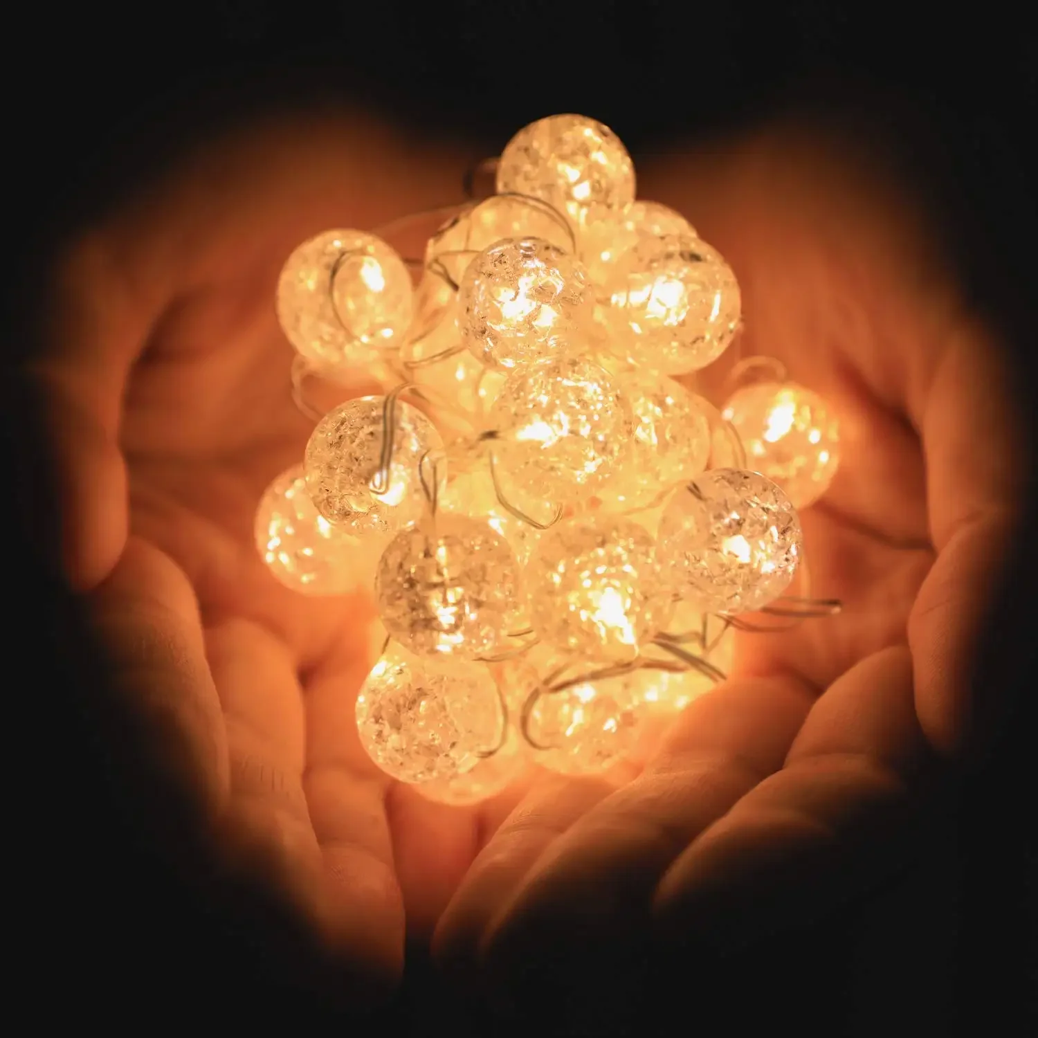 2Meter Fairy Garland  Ball Silver String Lights Waterproof  Christmas Tree Wedding  Decoration USB/Battery Powered String light