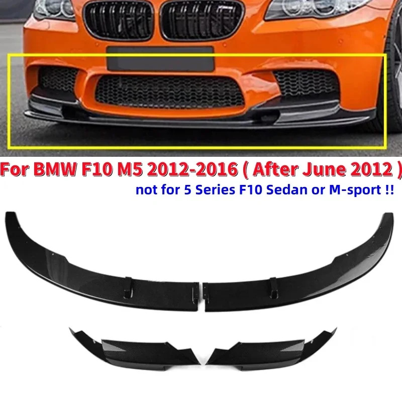 

4pcs Car Front Bumper Lip Diffuser Spoiler Kit For BMW F10 M5 2012-2016 ( After June 2012 )