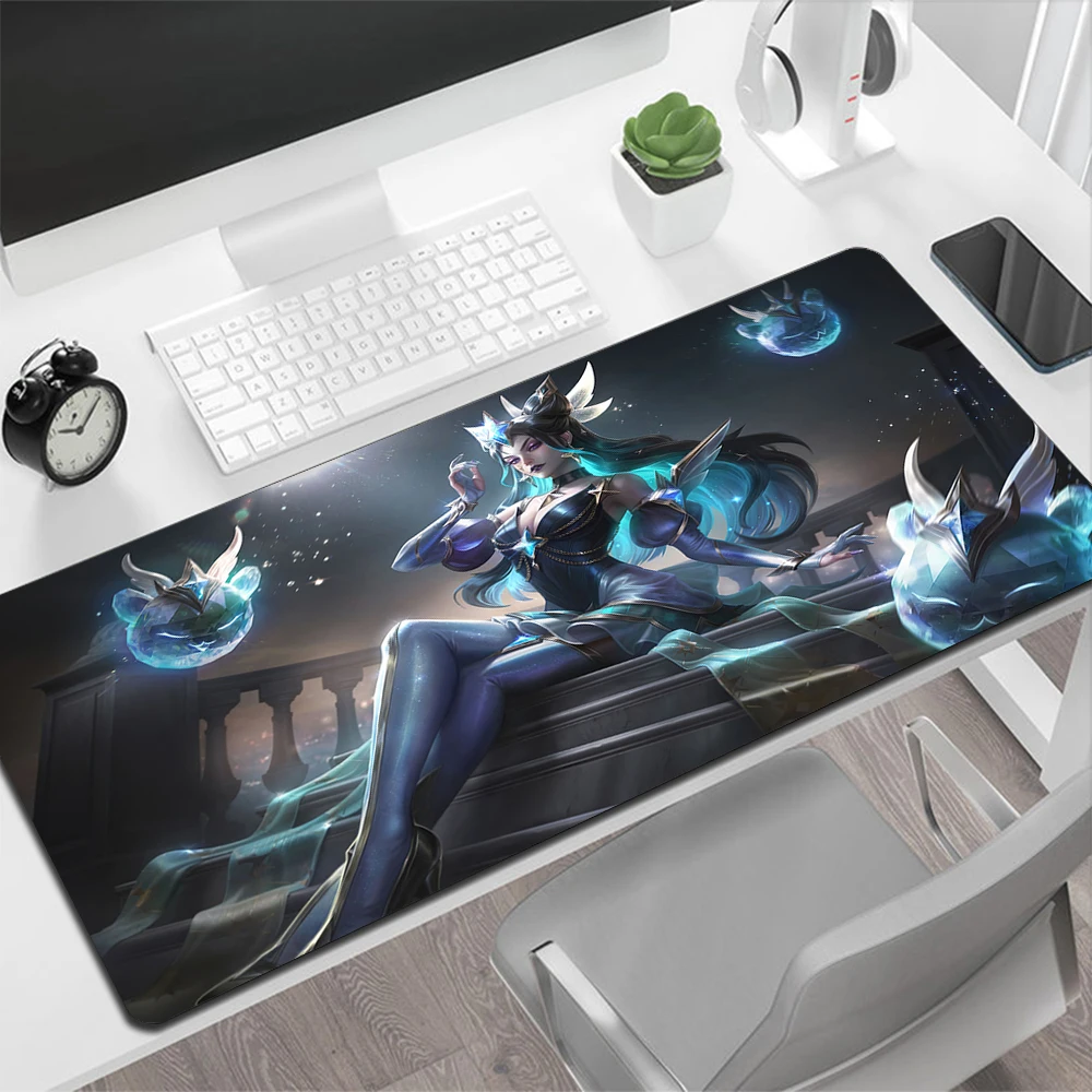 Imagem -02 - Star Guardian League of Legends Mouse Pad para Jogos Pad para pc Grande Tapete de Mouse para Computador Gamer Grande Mousepad Tapete de Teclado Xxl