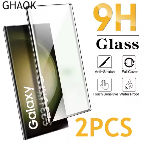 2Pcs Tempered Glass for Samsung Galaxy S22 S21 S24 S23 Ultra S10 S20 Plus Screen Protector for Samsung S23 S24 FE S10 S9 Glass