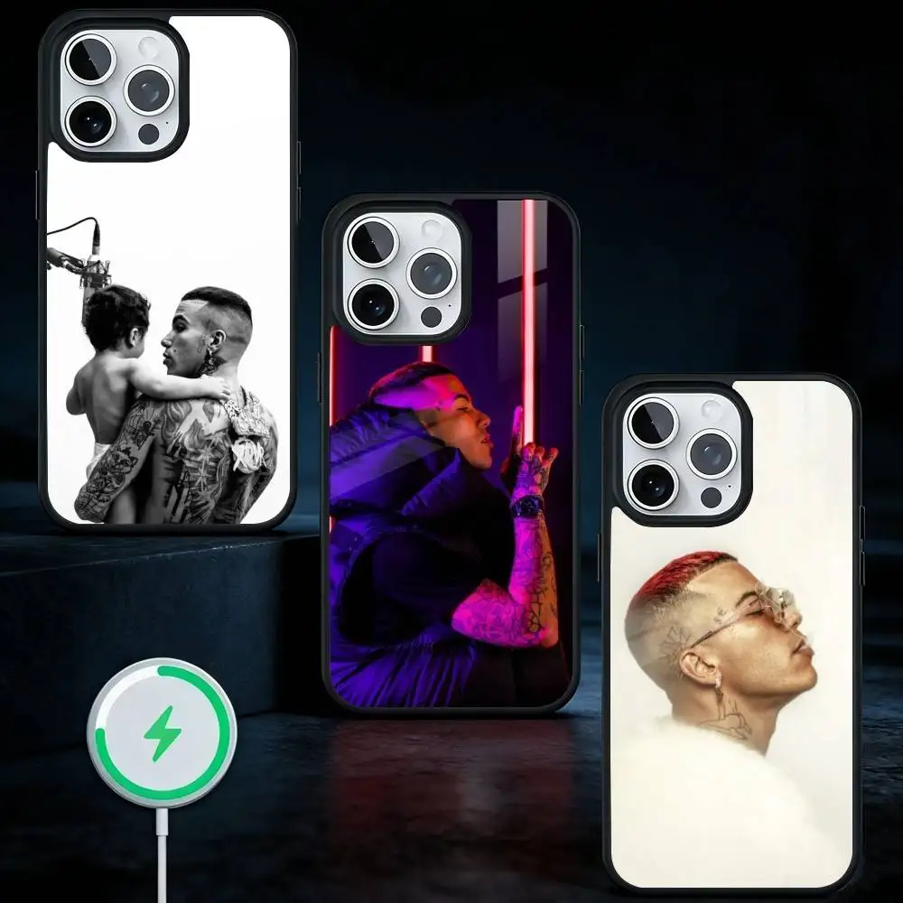 

S-Sfera E-Ebbasta Singer Phone Case For iPhone17,16,15,14,13 Plus,Pro Max Magnetic For Magsafe Wireless Charging