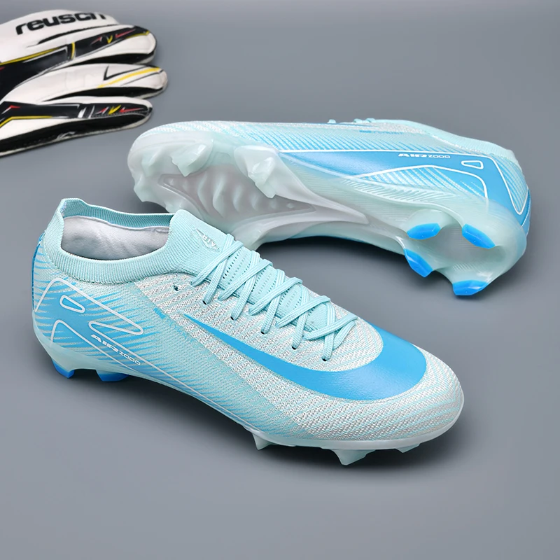 

8516FG High Quality Mens Soccer Shoes Non-Slip Turf Soccer Cleats Youth TF/FG Training Football Boots Chuteira Campo for Man