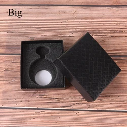 1Pc Eenvoudige Pocket Watch Box Mode Cool Zwart Karton Elegante Hoesjes 8*7*3Cm Kerstcadeaus