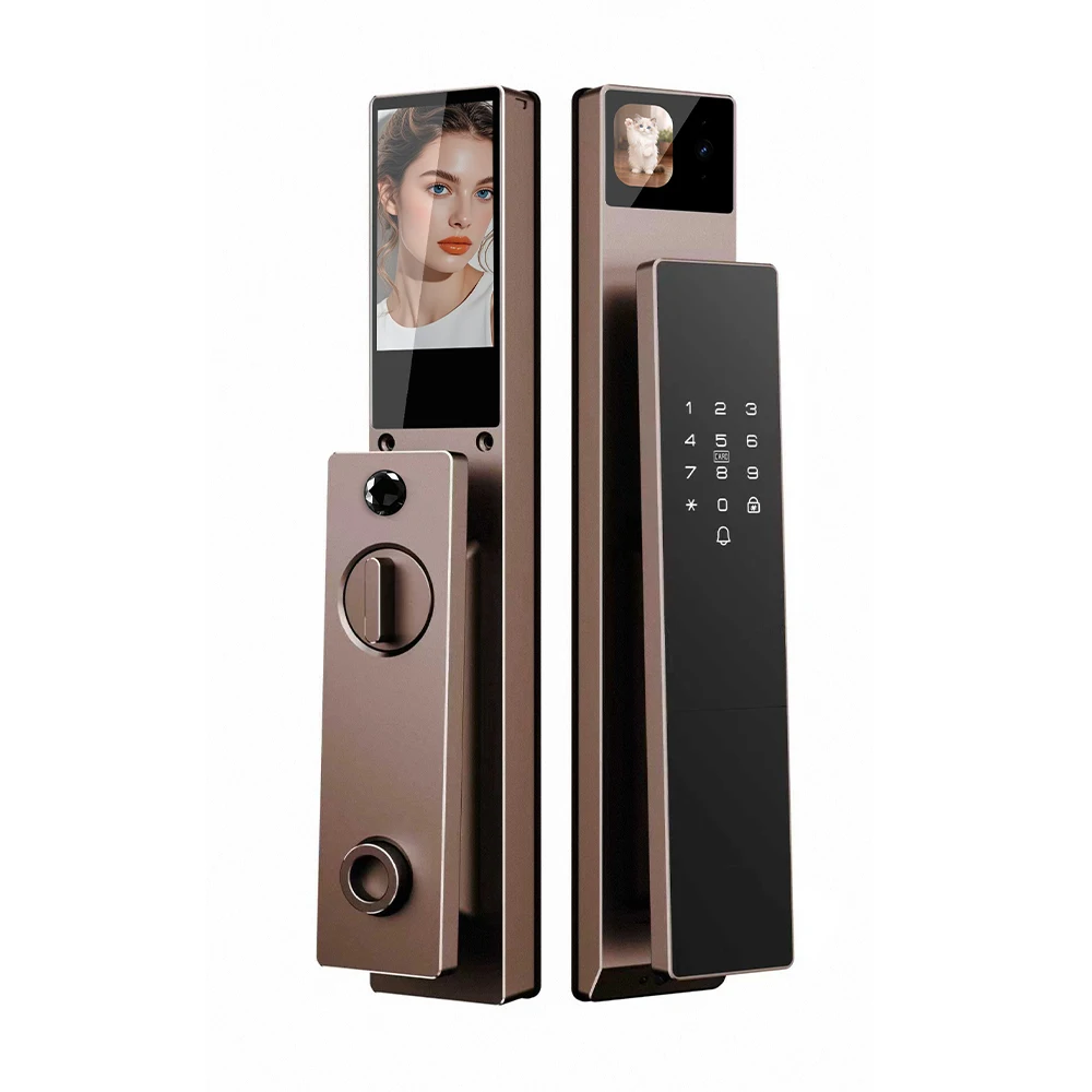 New Model Smart Lock With Dual USB Emergency Charging Port Remote Control Tuya Wifi CNC Matte Finish Digital Lock