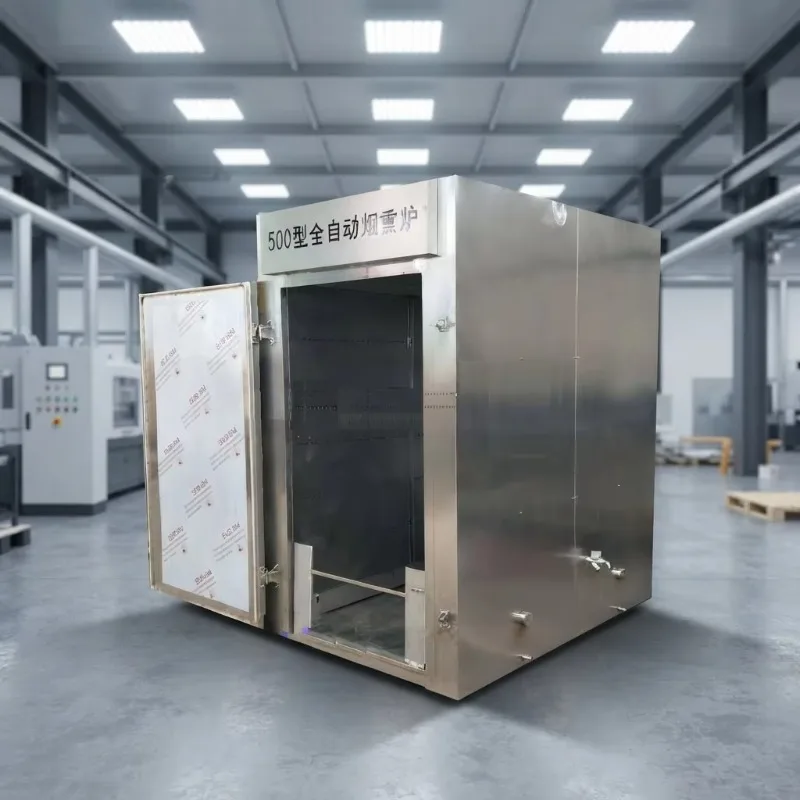 100kg H Smokehouse Smoker Oven Automatic Bacon Jerky Seafood Sausage Commercial Equipment OEM Customized