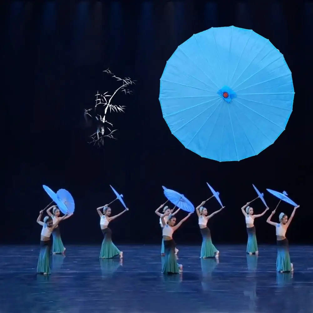 الصينية العتيقة نمط مزيتة ورقة مظلة 70 سنتيمتر 10 ألوان النساء مظلة الزخرفية تزيين مظلة أداء الرقص