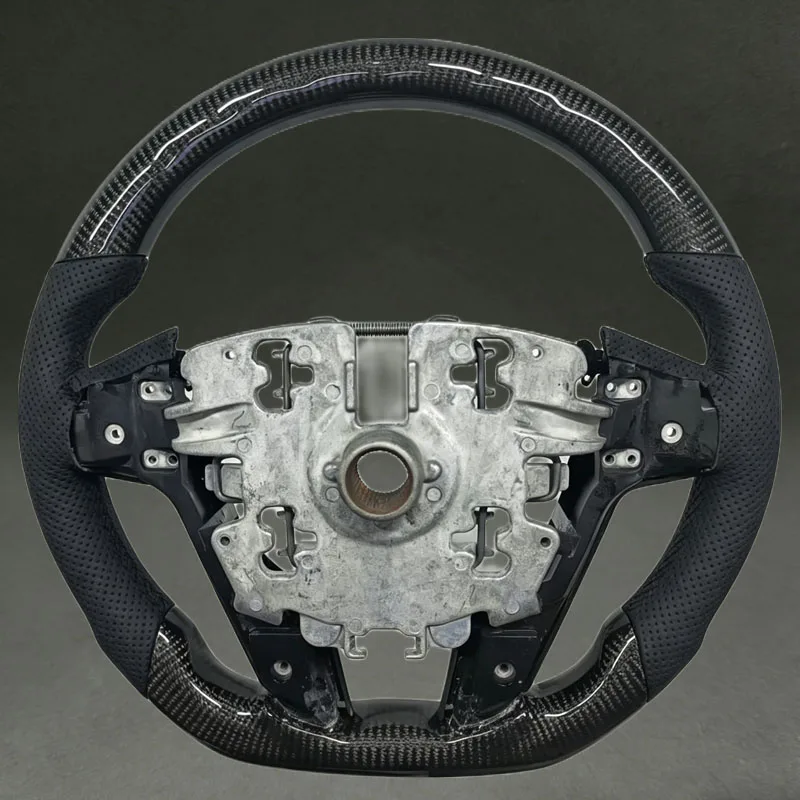 For Pontiac G8 2008 2009 Holden VE Black Carbon Fiber Steering Wheel Glossy Carbon Fiber Trim for VE G8