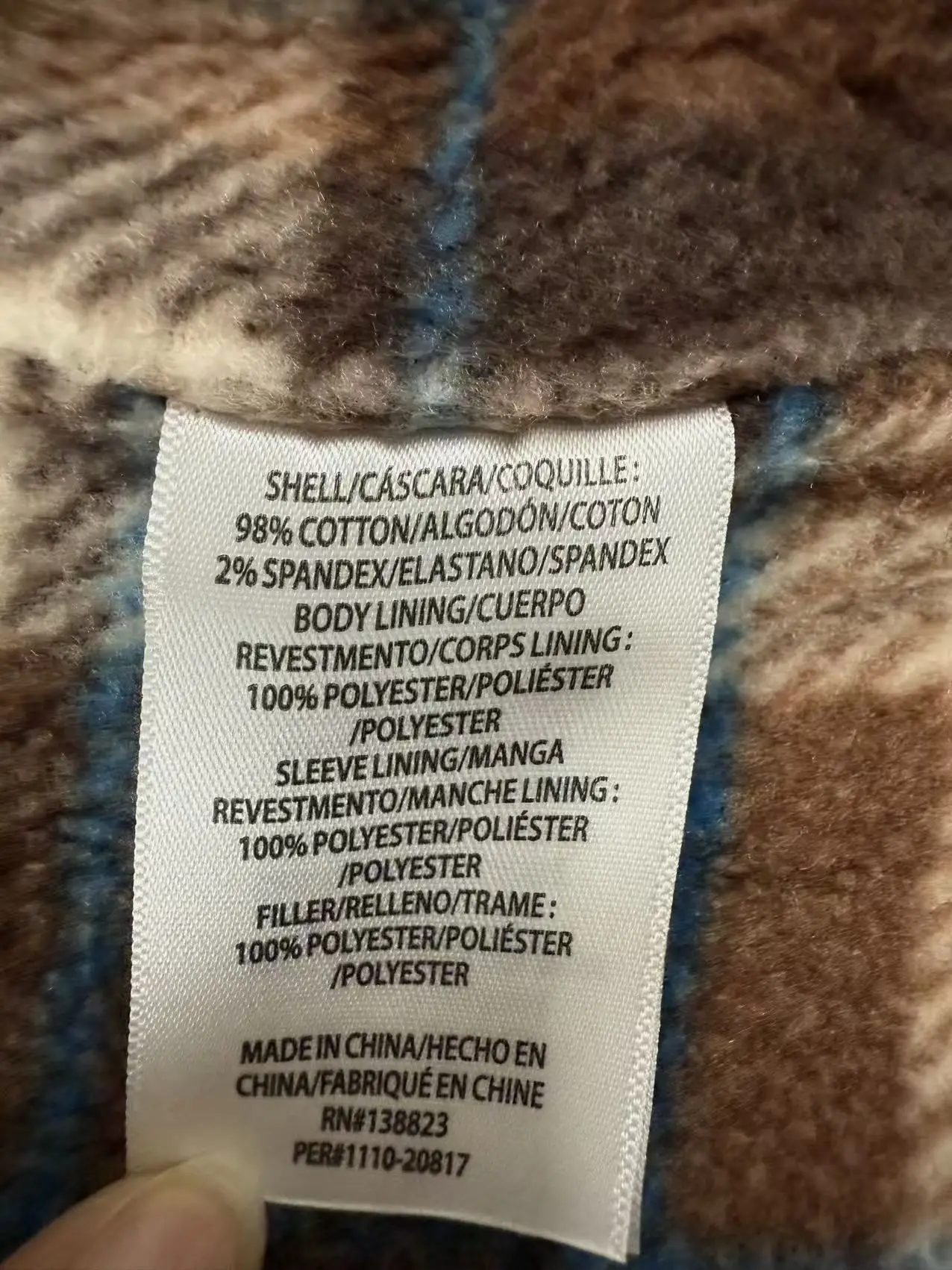 

Retro American Genuine Leather Collar Waed Cotton Jaet High-Defn Color Workwear Multi-ket Versatile Top