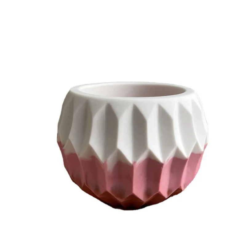 Small Round Meat Planter Silicone Mold Pot Handmade Jewelry Storage Box Making Concrete Candle Jar Planter Mould - view 5