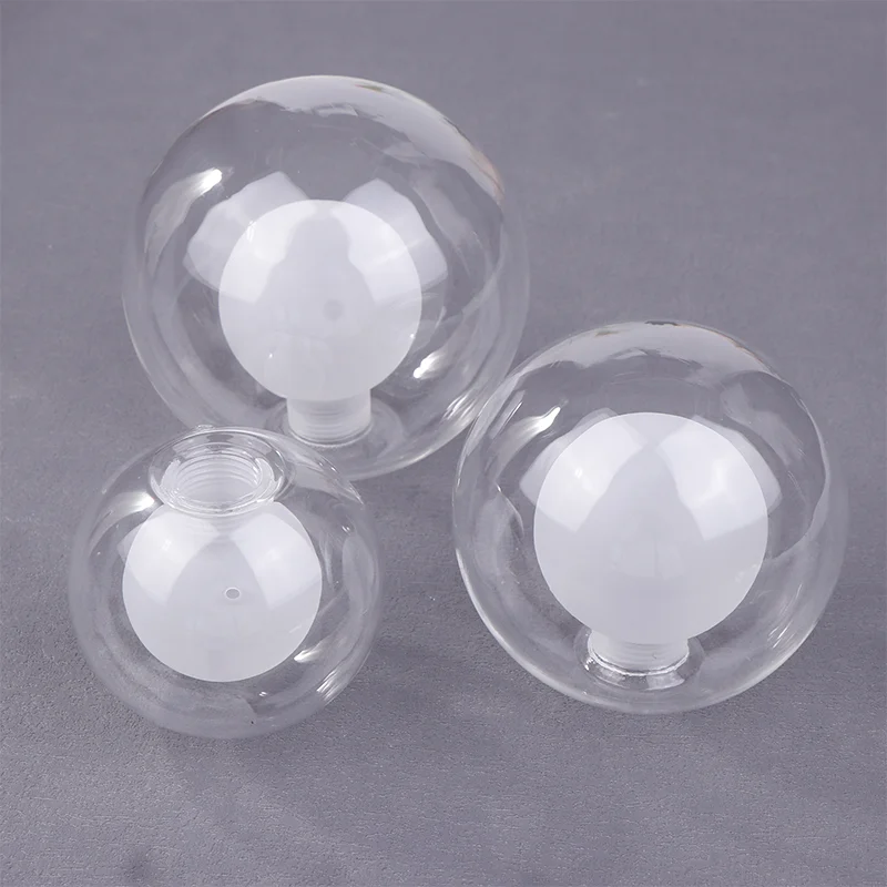 Ball In Ball G9 Globe Glass Shade Replacement Clear White D80mm D100mm D120mm Fitter Opening Lampshade G9 Cover