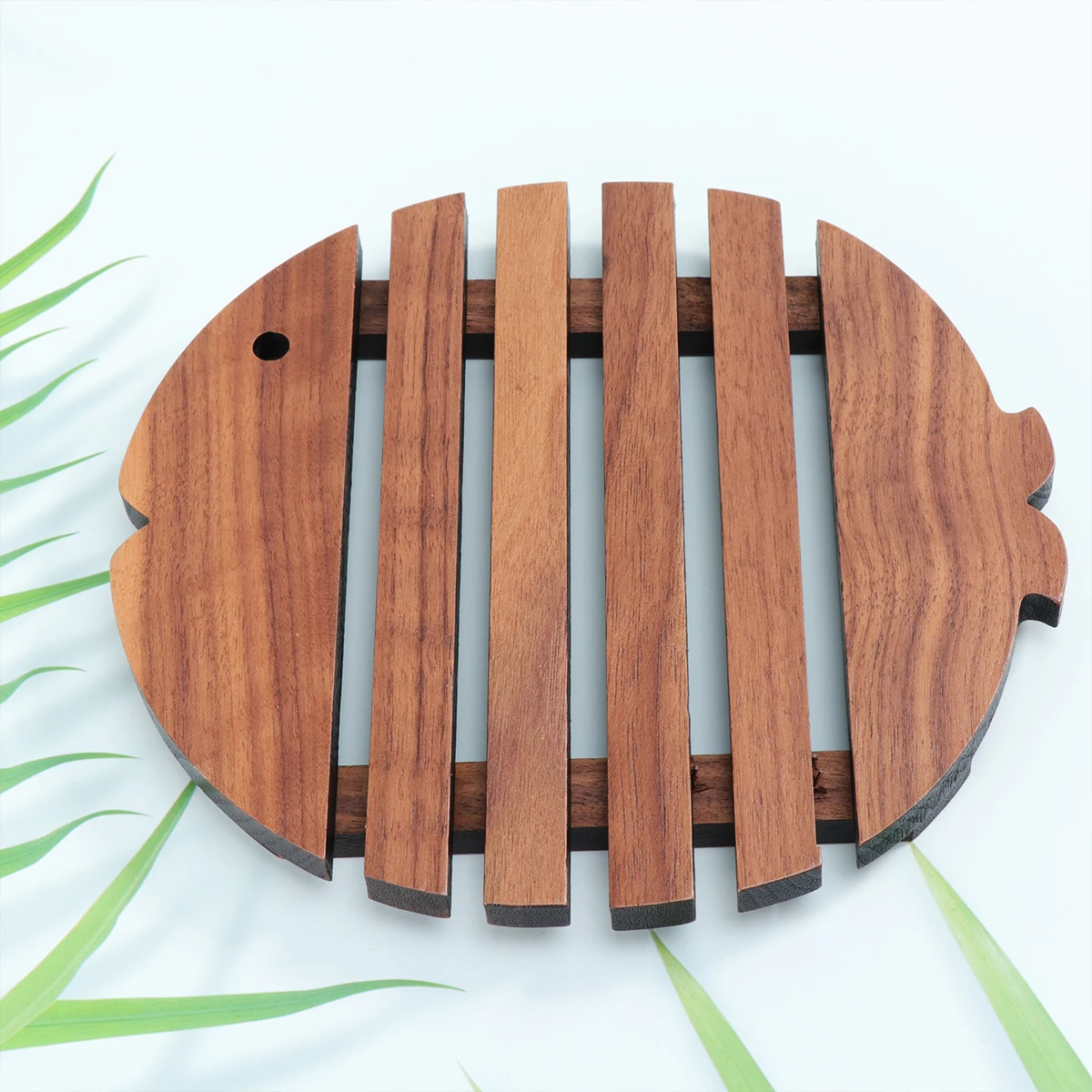 

Wooden Placemat Pot Holder Coaster Cup Mat Non Slip Heat Resistance Easy Clean Home Tea House Restaurant Table