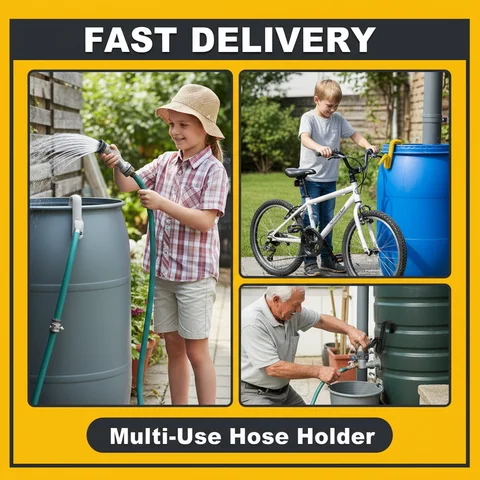 1/4pcs Self Priming Siphon Hose No-Drill Overflow Pipe Effortless Auto Drain And Fill Rainwater Transfer & Overflow Pipe Tools