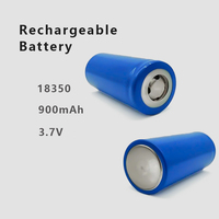 Rechargeable Battery 18350 3.7V 900mah Flat Top Lithium Large Capacity Battery for LED Flashlight Torch Headlamp Mini Fans etc