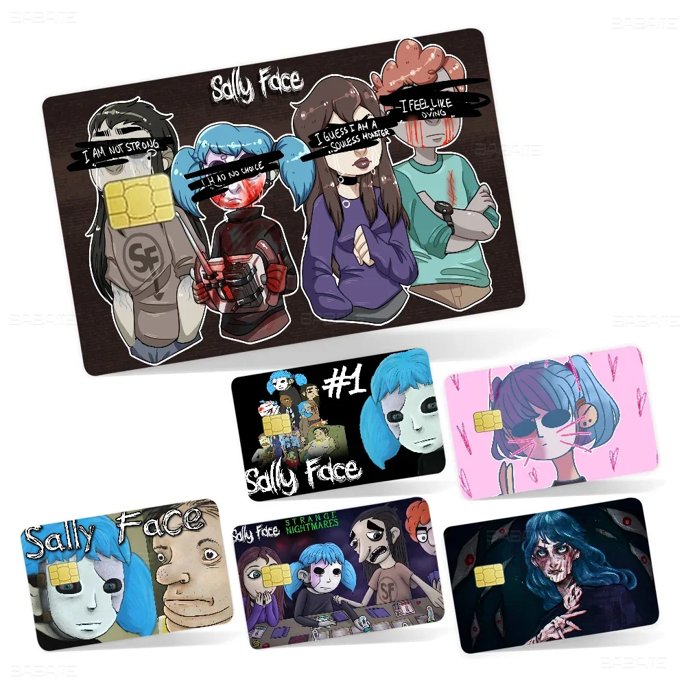 Sally Face Matte Film Cover Skin Sticker For Credit Card Bank Debit Bus Card