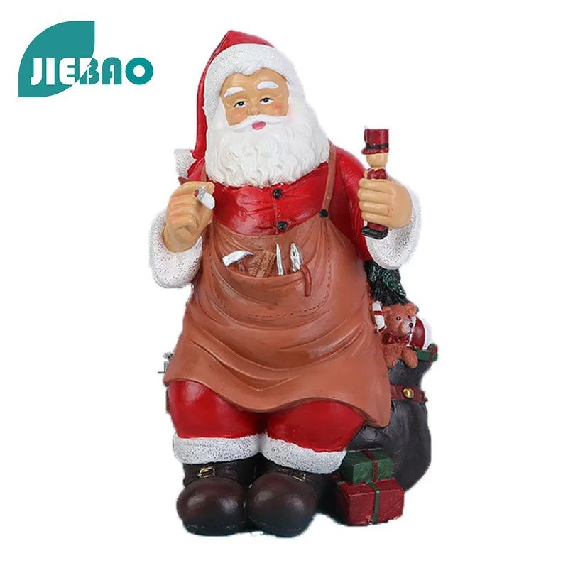 

Resin Statue Christmas Santa Claus Abstract Ornaments For Figurines For Interior Sculpture Room Home Decor