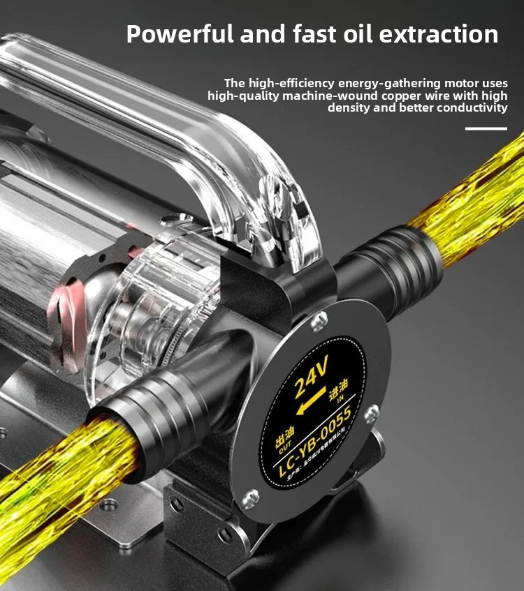 12V 24V 220V Electric Oil Transfer Pump, Self-Priming Diesel Water Pump, Portable Fuel Extractor for Car