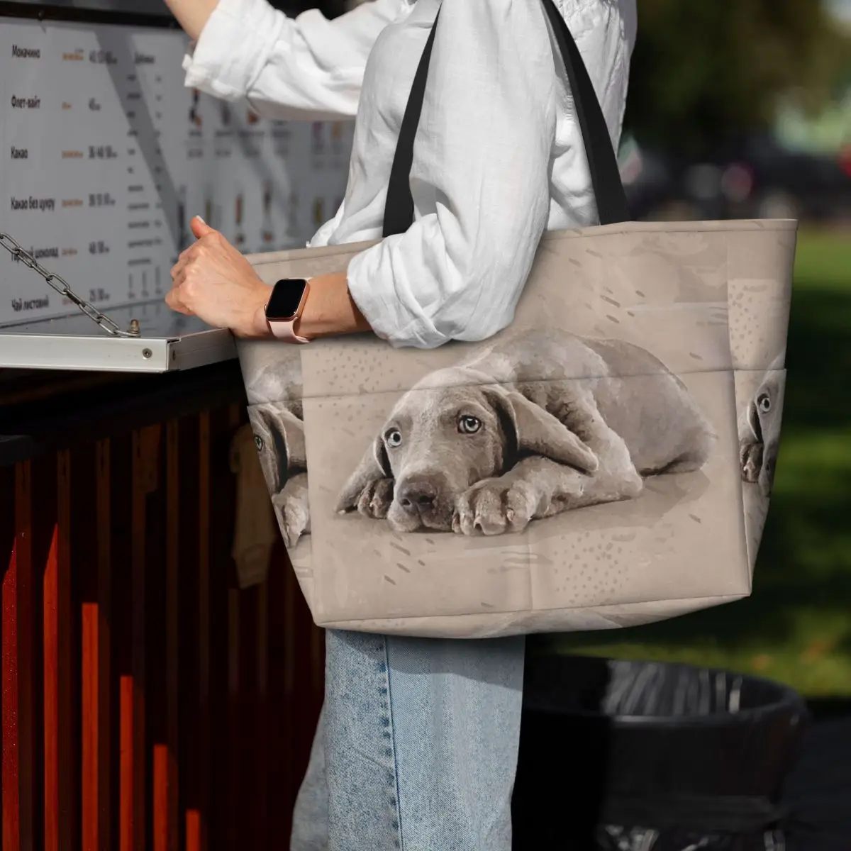 Weimaraner Puppy Beach Tote Bag Deporte Gimnasio Yoga Duffle Bolso de mano grande Bolsa de viaje para mujer Bolsa de fitness