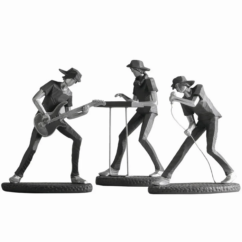 

Nordic Art Rock Band Ornaments Character Creative Living Room Desktop TV Cabinet Office Home Soft Decoration