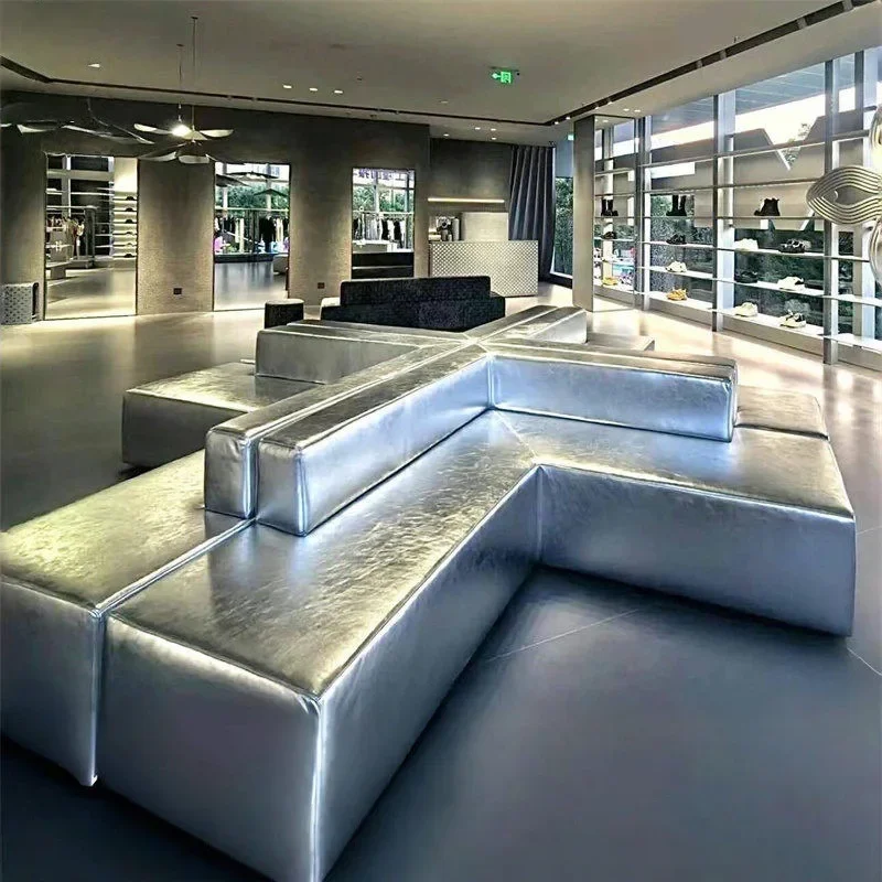 Sofa Chaoku Clothing Store Shopping Mall Large Unit Personalized Combination Leather Sofa