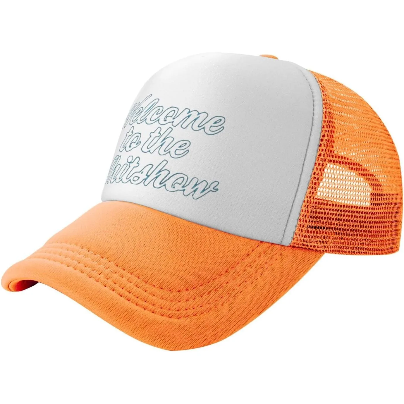 Welcome-To-The-Shit-Show-Trucker-Hat-Unisex-Breathable-Mesh-Snapback-Cap-for-Casual-Outdoor-Wear