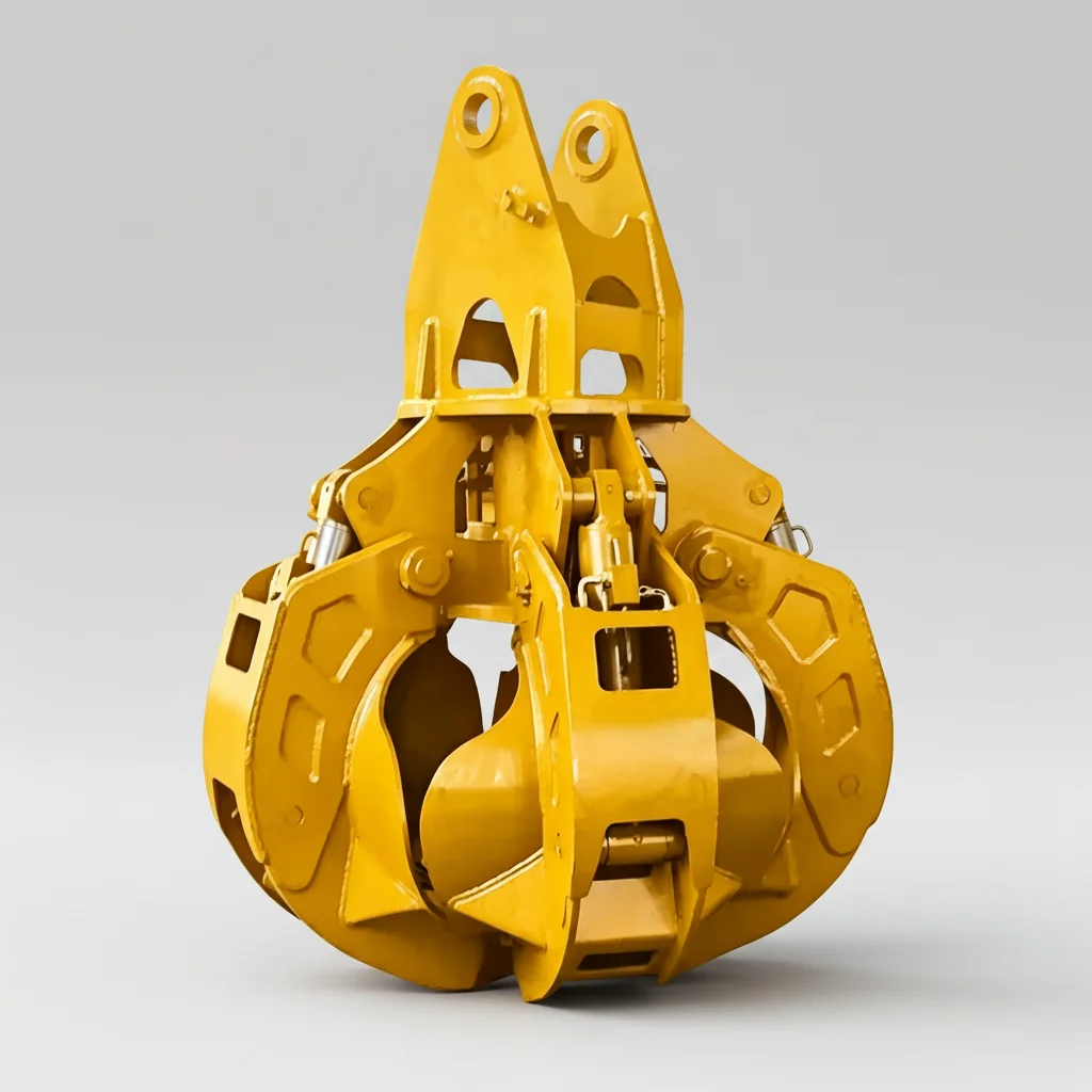RIBETTER Hydraulic Rotary Multi-Petal Grab For Excavator Motor Engine 2400mm Jaw Opening Compatible 5-47t
