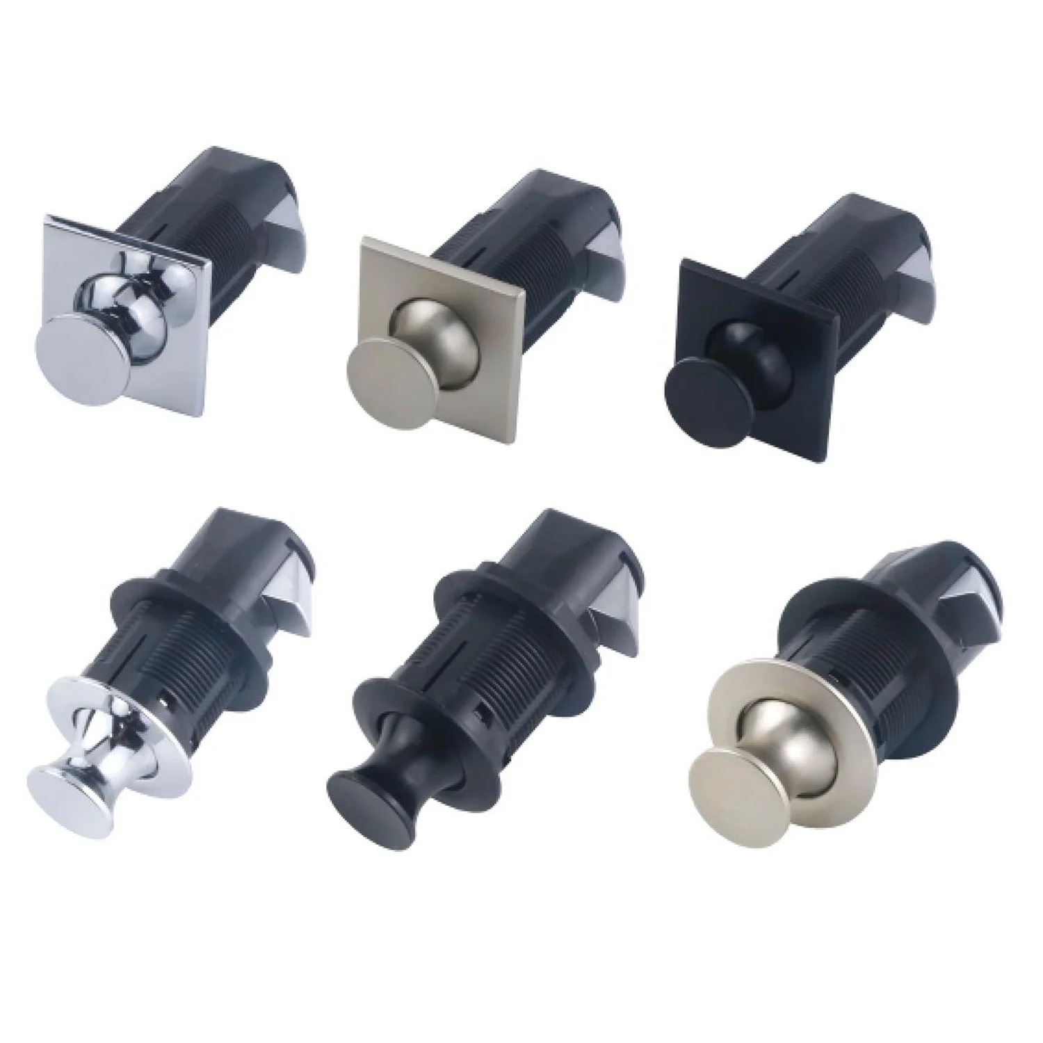 Keyless RV Push Cabinet Locks Cabinet Door Catches Locks Cupboard Door Motorhome Cabinet Camper Caravan Latch Knob