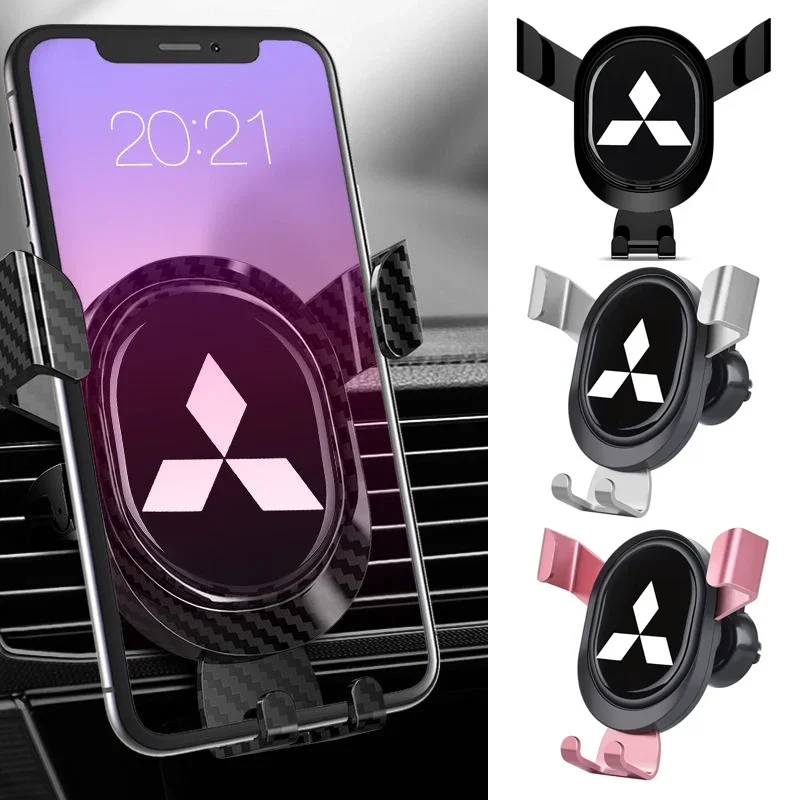 

ABS Gravity Car Mobile Phone Stand Fixing Bracket Holder for Mitsubishi Ralliart Pajero ASX Eclipse Lancer 10 9 Outlander L200