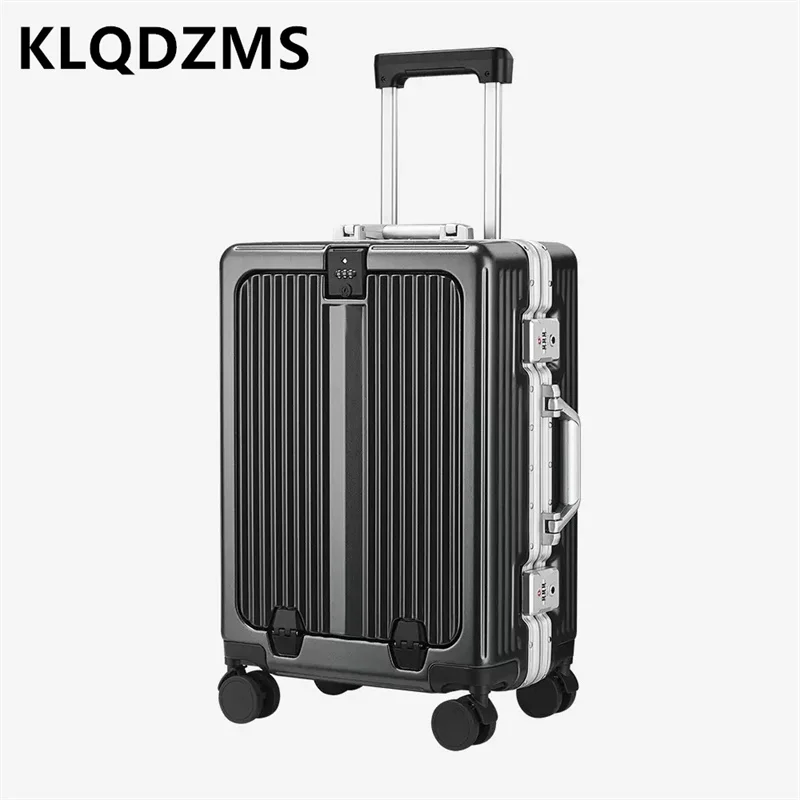 

COLENARA New Luggage 20 Inch Boarding Travel Case Suitcase On Wheels Anti Drop Password Box With Cup Holder For Easy Carrying