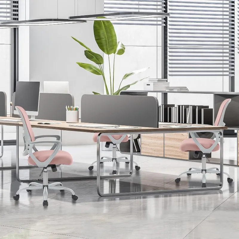 كرسي تنفيذي لإدارة مكتب الكمبيوتر المكتبي، عمل دوار شبكي مريح متوسط الظهر مع عجلات