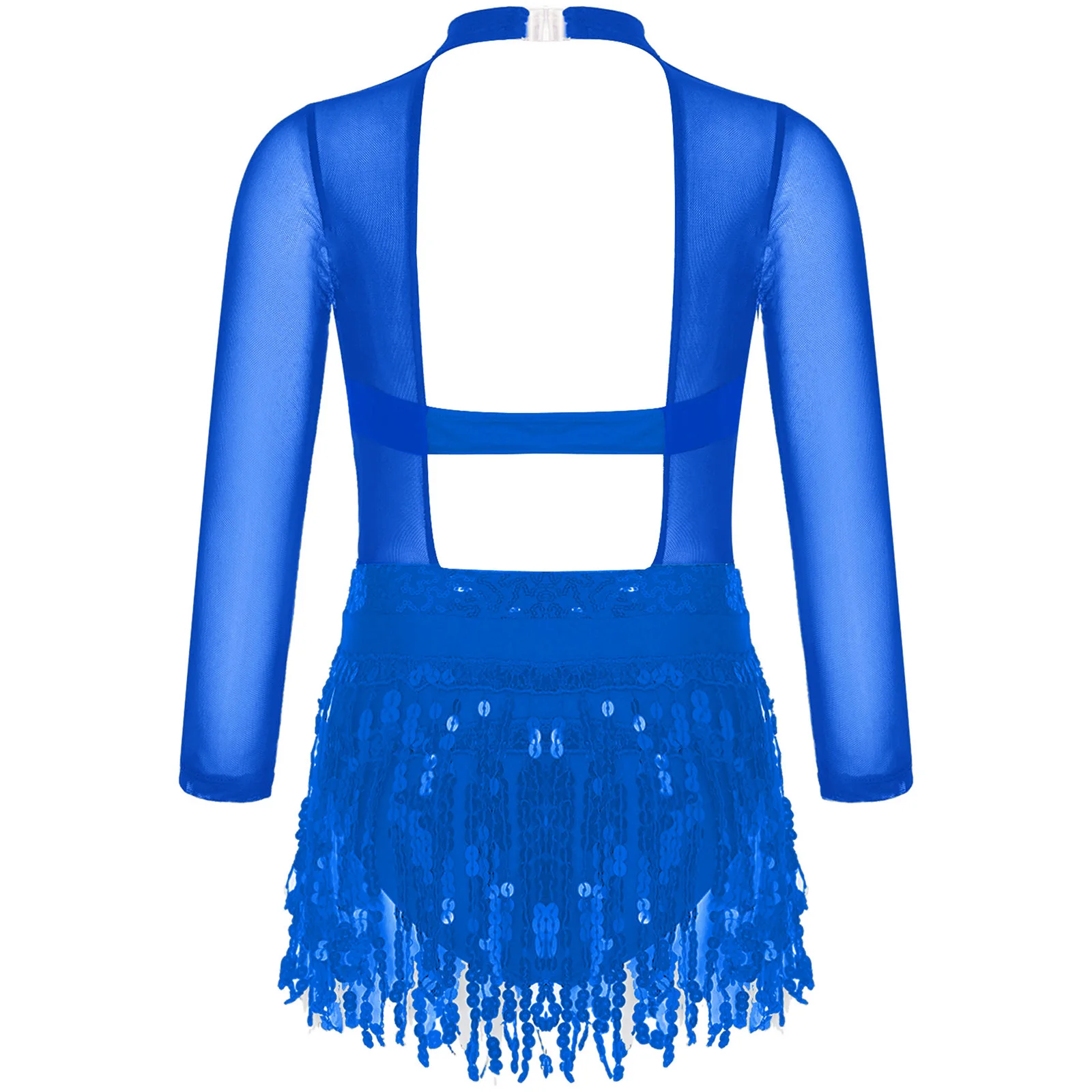 Crianças meninas ginástica collant patinação traje brilhante lantejoulas ballet camisa jazz dança desempenho vestido de dança de salão latino