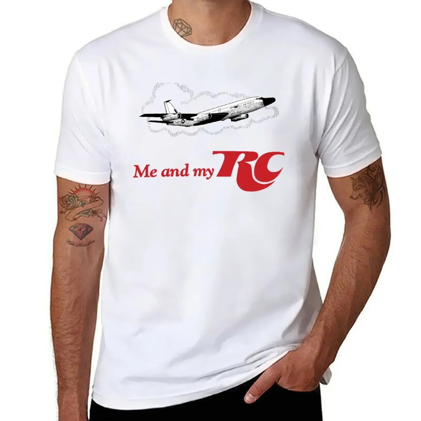 Retro RC-135 T-Shirt sweat oversizeds plain t shirts men Unisex T-shirts for Men Women Summer Tees