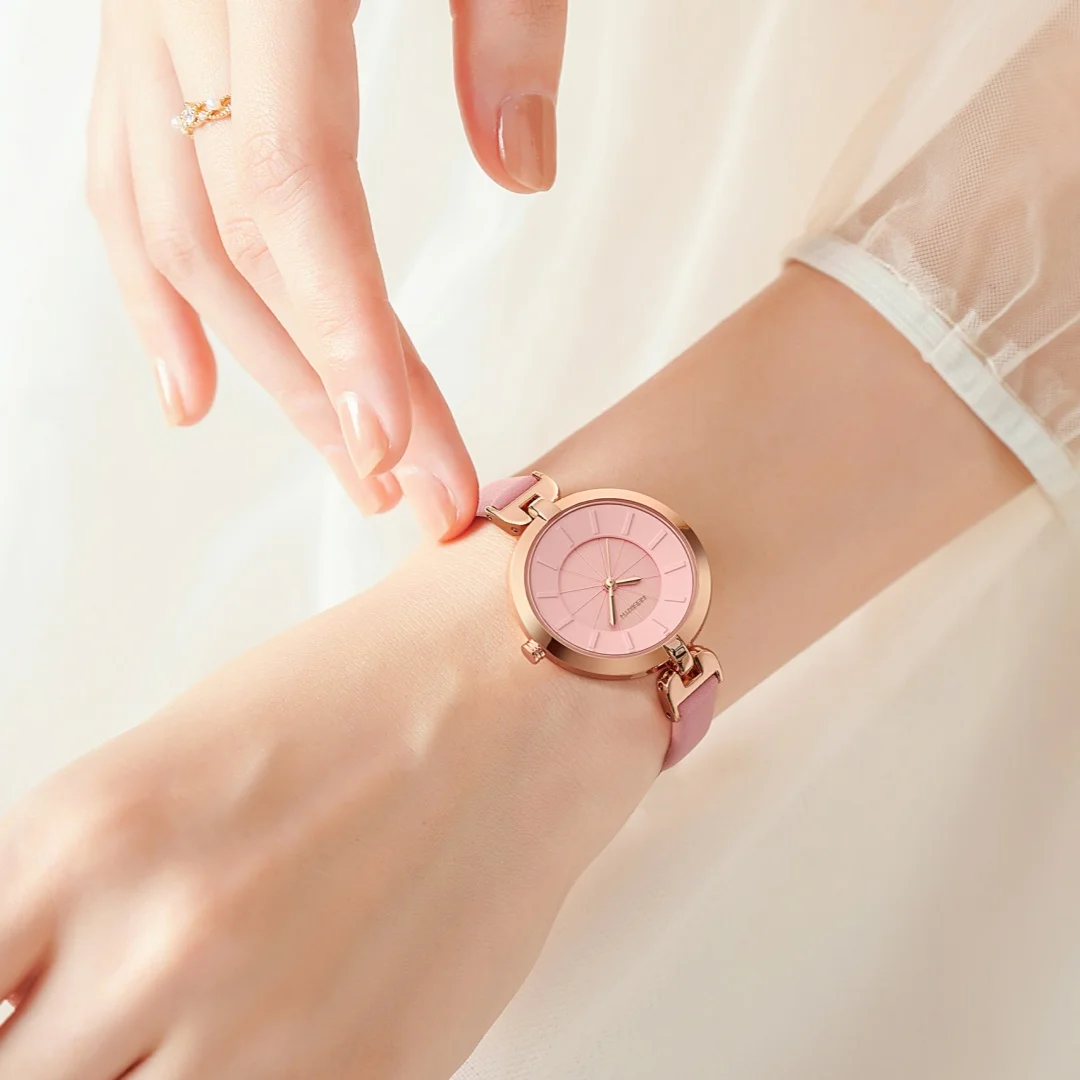 REBIRTH 2040, простые изысканные повседневные мини-кожаные часы ярких цветов, модные студенческие товары для выступлений, relojes para mujer