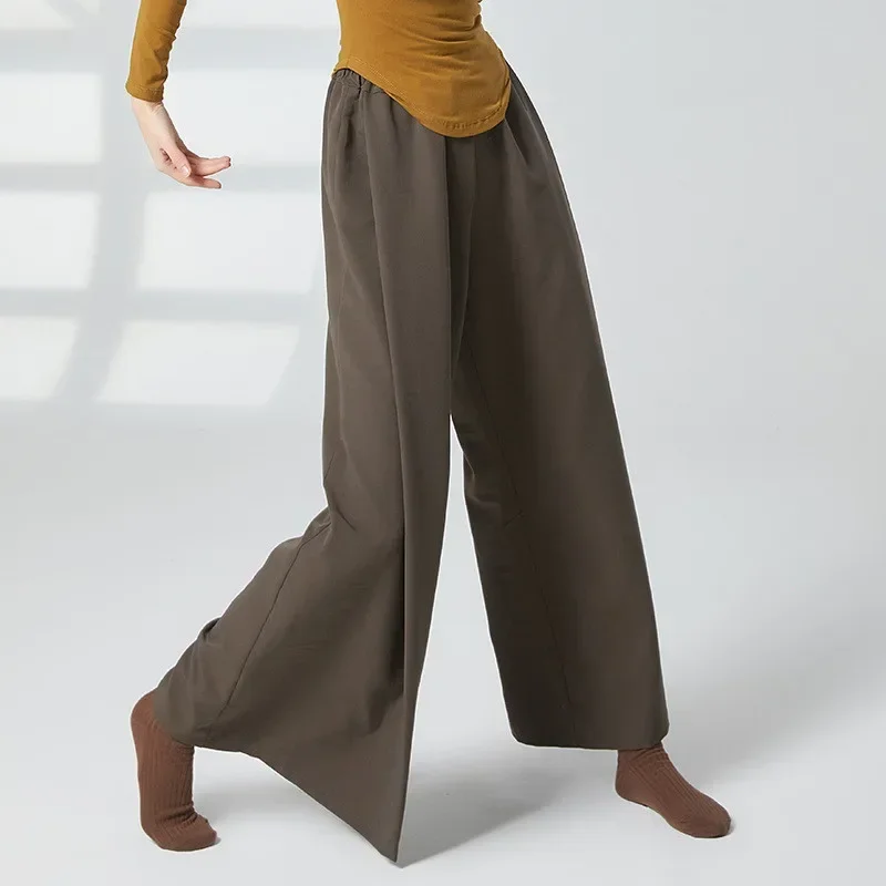 

Modern dance pants women's loose version straight wide-leg pants daily wear classical dance practice clothes dance trousers