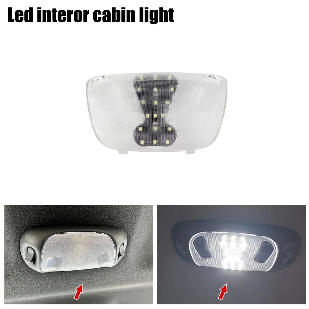 White LED Interior Cabin Courtesy Cargo Dome Light Cover for LED For 1994-2004 Ford Mustang F-150 F-250 F350 F450 F550 Excursion