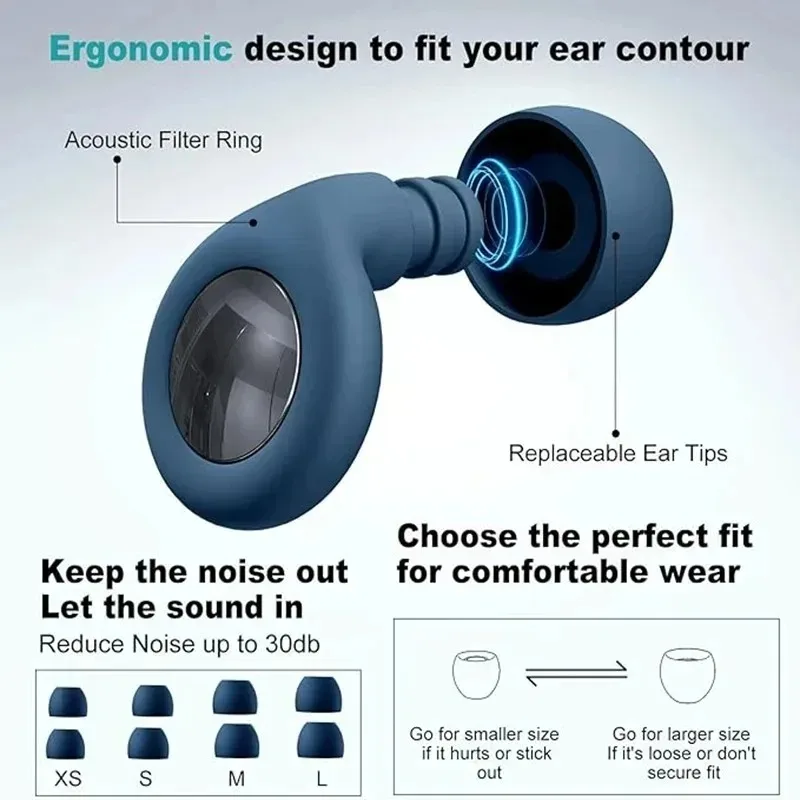 Silicone Ear Plugs Sleeping Earplugs Noise Reduction Waterproof Ear Plug for Swimming Ear Plug Protection Earplugs Set Oordopjes