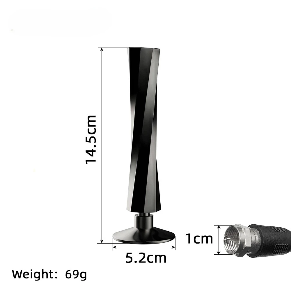 هوائي تلفزيون داخلي لجميع أجهزة التلفاز الذكية الرقمية طويلة المدى مع إشارة مكبر للصوت للقنوات المحلية يدعم 4K 1080P TM/TK ATSC