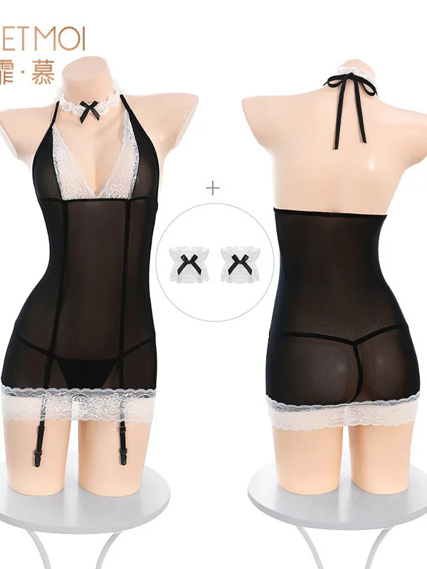 Exotic V Neck Mini Dress Mesh Lace Sheer Body Beautiful Sexy Sexy Pure Desire Dress Elegant Transparent Fashion Women SFH7