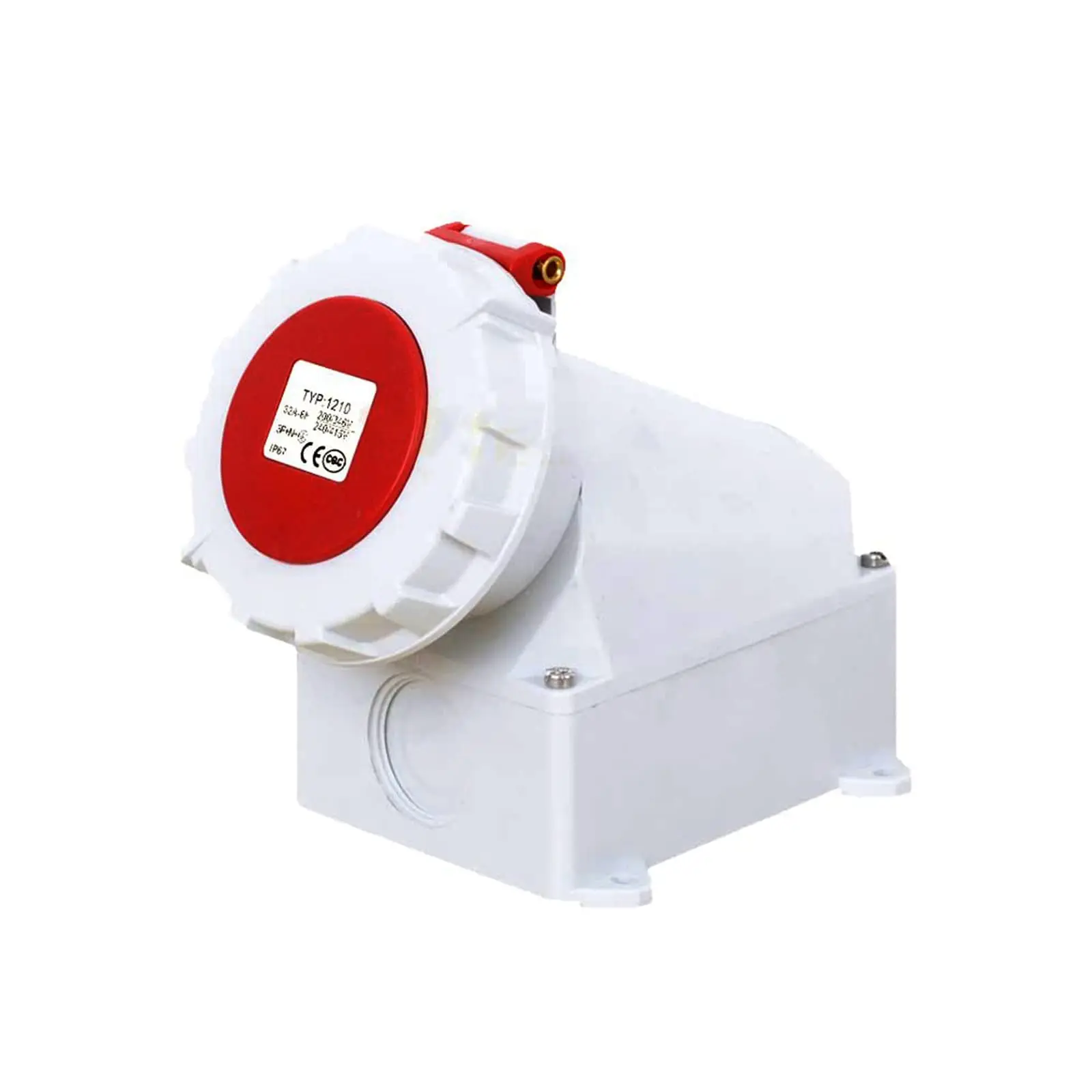 IEC60309 Waterproof Industrial CEE Connector Socket 5Pin 32A 400V 3P+E+N IP67 (Type-1）