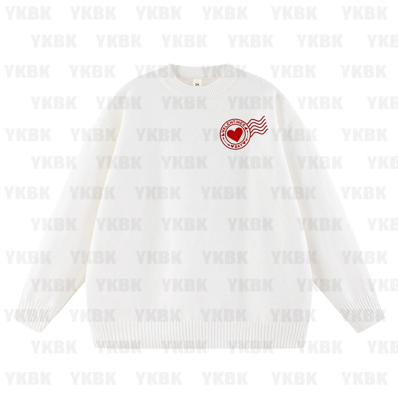 

Классический пуловер свободного покроя в стиле ретро с принтом любви в американском стиле, женский свитер