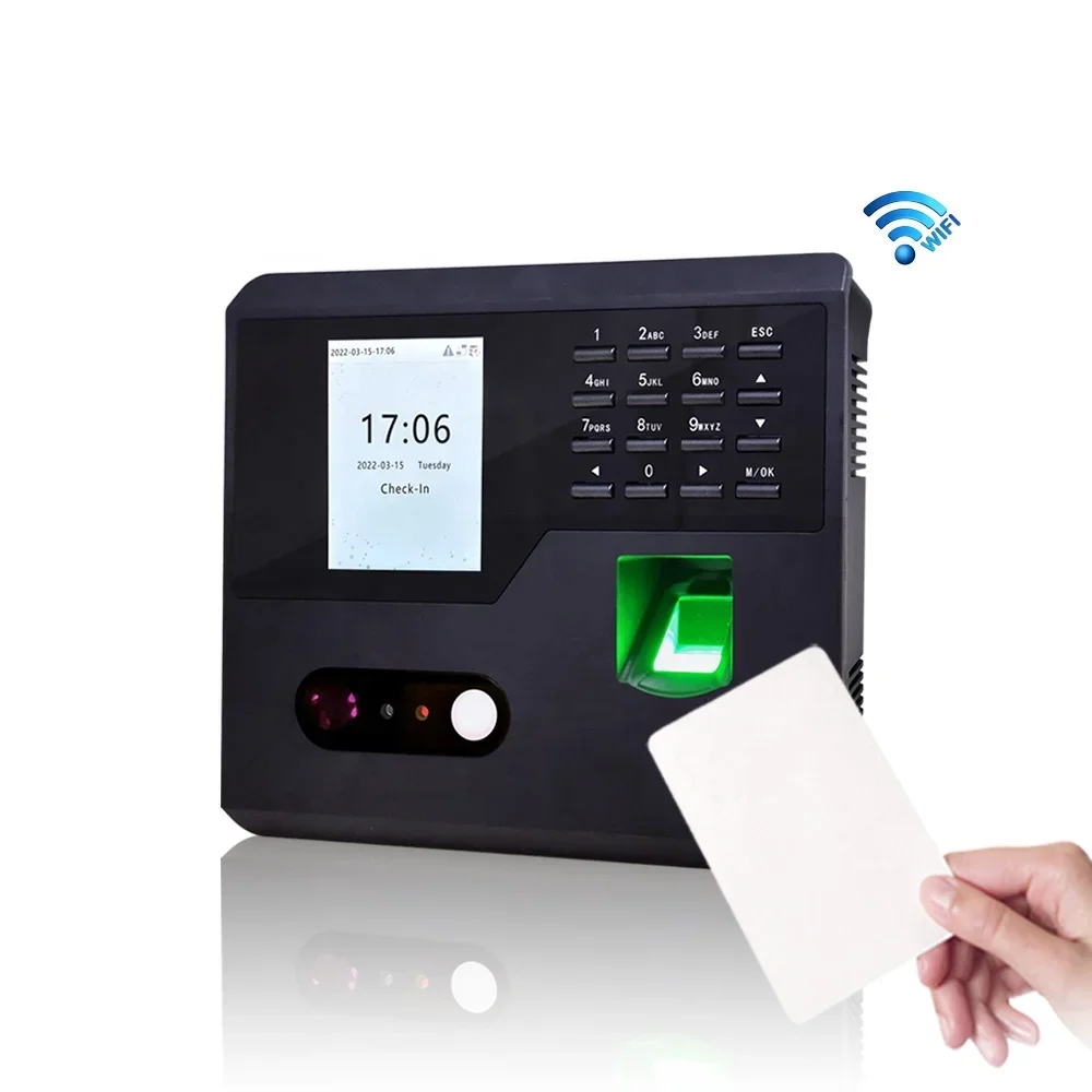 

007 001 Multi-biometric Biometric Time Attendance System and Face Recognition Biometric Fingerprint Access Control Support WEB S