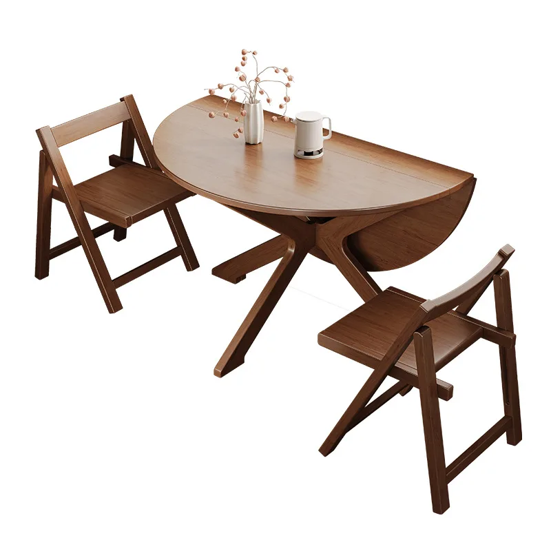 

Складной обеденный стол из массива дерева: компактный, трансформируемый, современный дизайн для дома и гостиной.