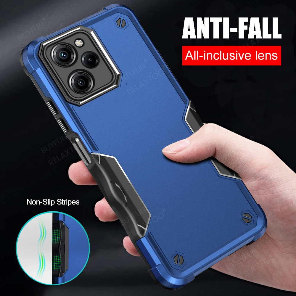 Light-Armor Camera Protect Fundas For Xiaomi Poco X5 Pro 5G Case Rugged Shockproof Coque PocoX5 Poko Little X5Pro X 5 Pro 5X 5G