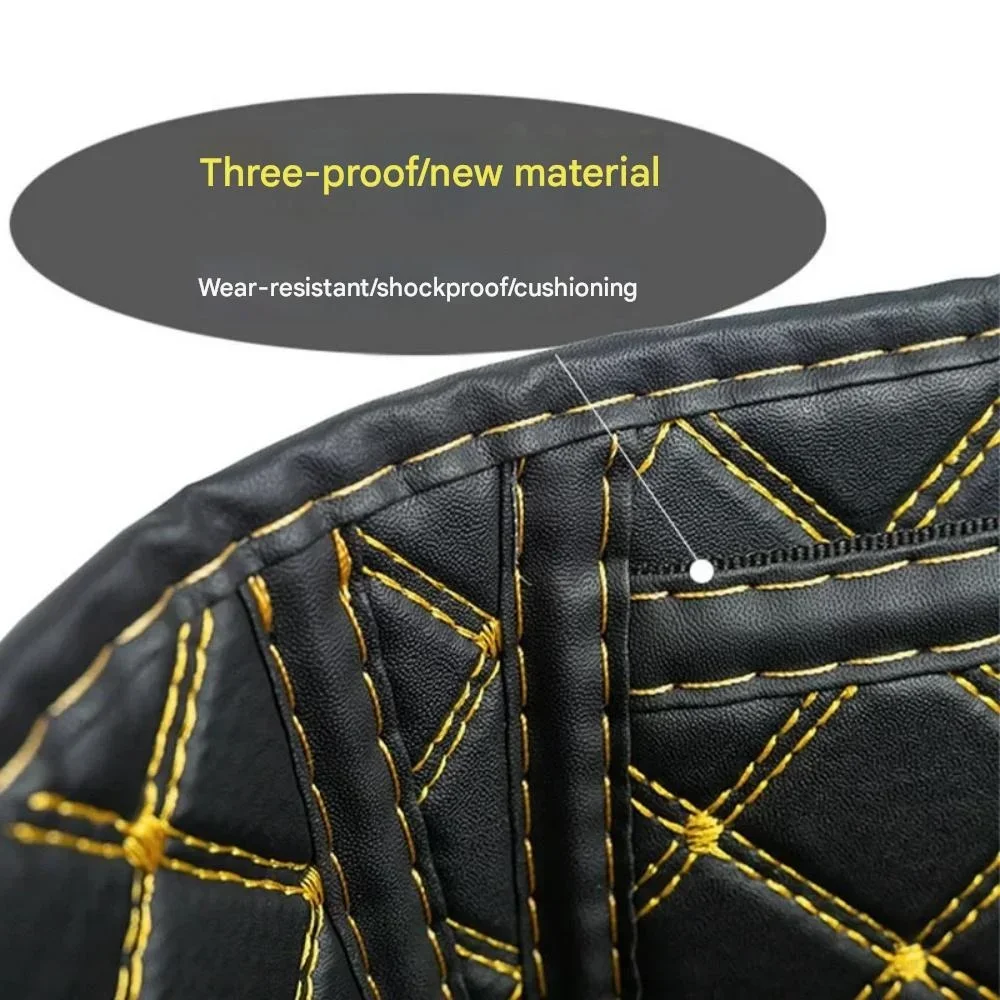 FOR SYM ADXTG400 3D Stereo Seat Bucket Mat with Layered Honeycomb Shock-Absorbing Silent Liner Pad Side Hidden Document Storage