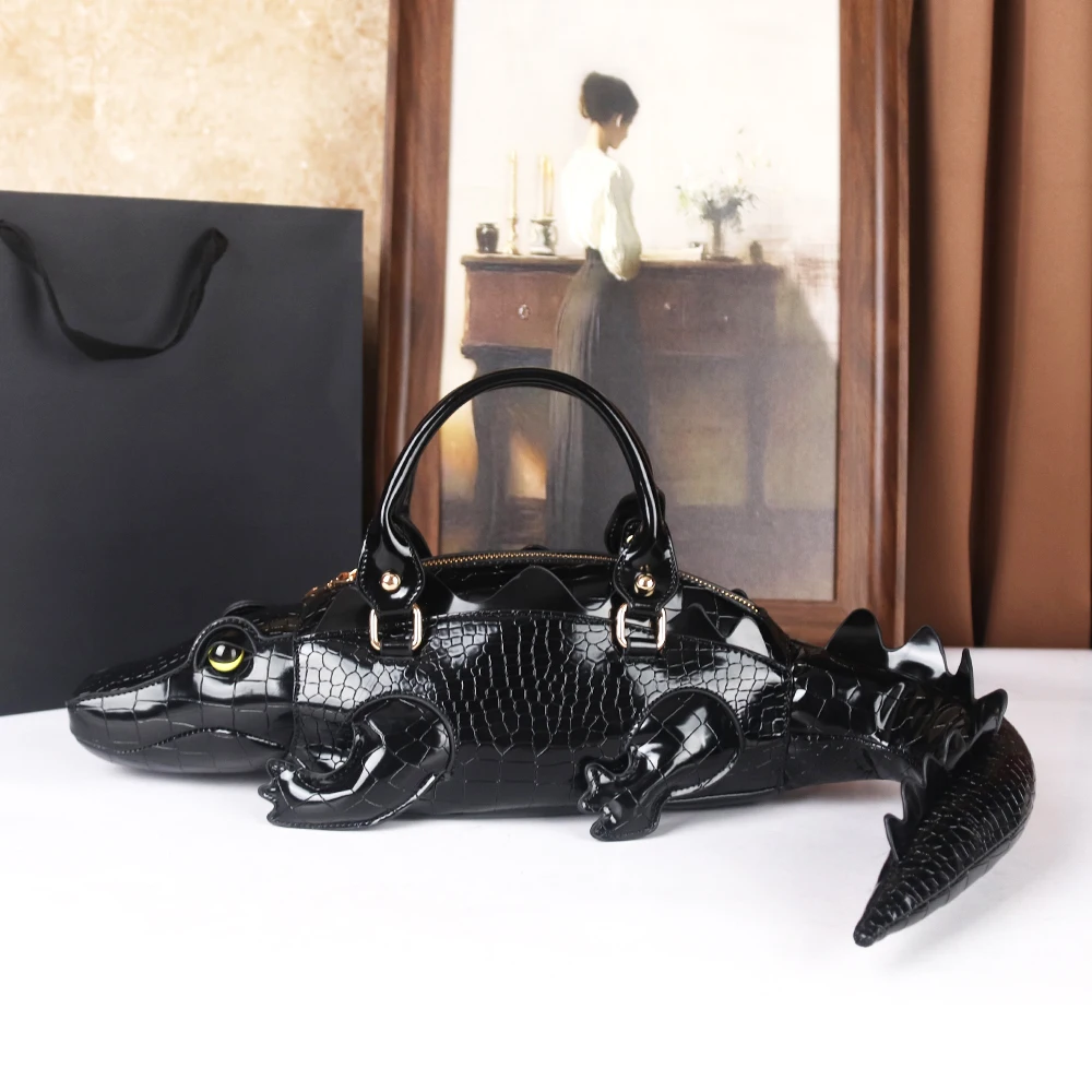 The 2026 New Style Crocodile Bag Is a Creative and Funny Three-Dimensional Crocodile Bag for the Opposite Sex