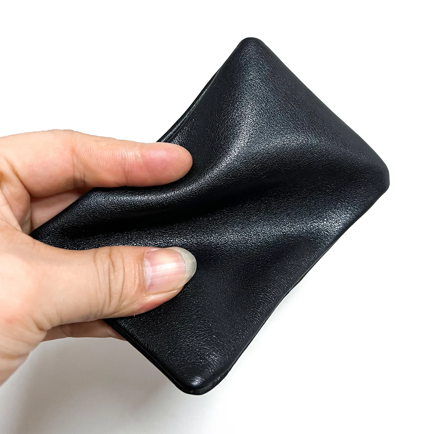 Genuine Leather Zipper Coin Purse Portable Storage Money Pouch for Coins ID Cards Credit Cards Keys Small Daily Accessories