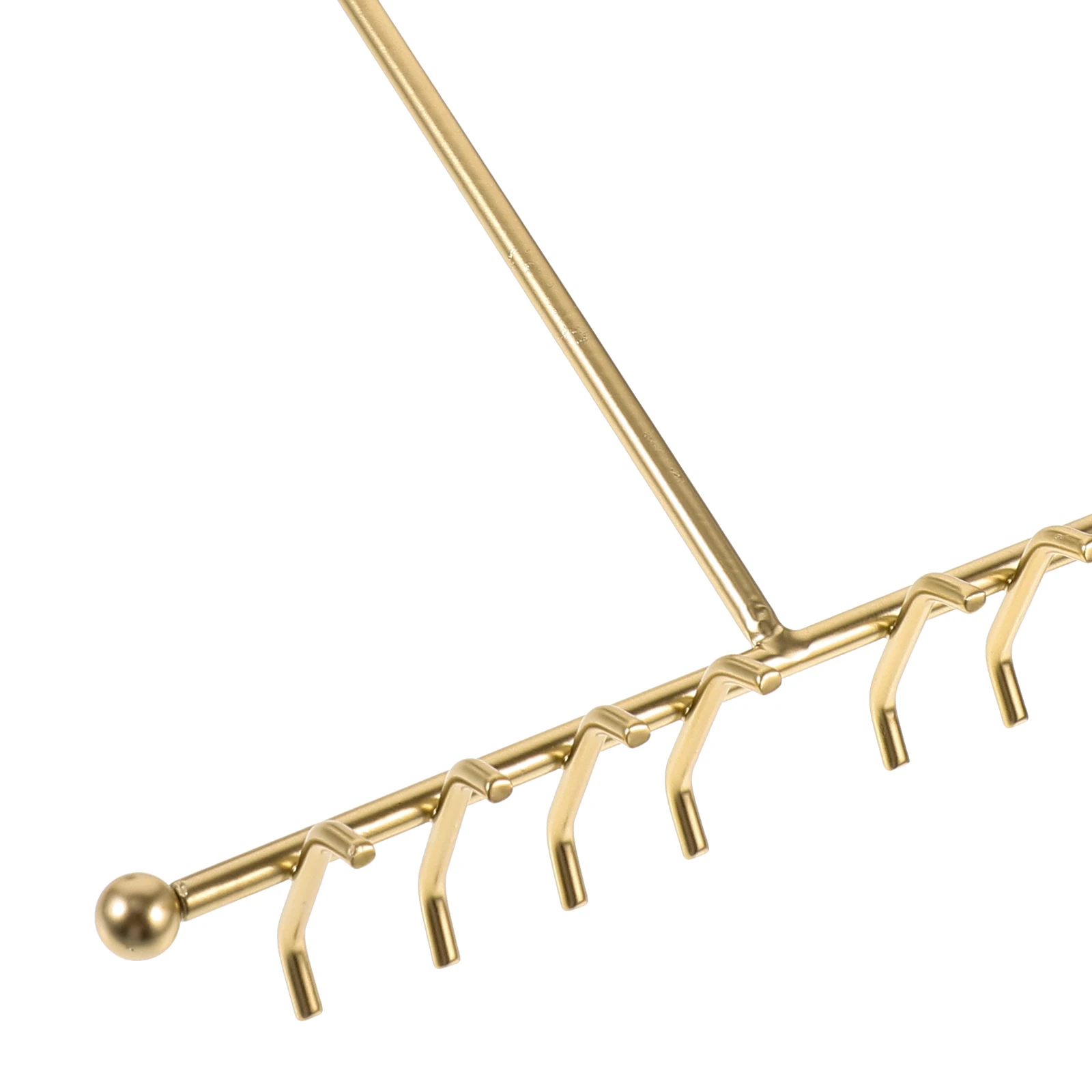 

Jewelry Holder Storage Rack Desktop Stand Earrings Golden Abs Display Organizer Necklace