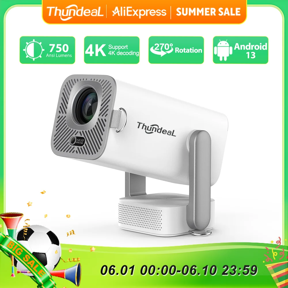 ThundeaL Full HD Projector TD80 Pro 1080P 2K 4K TD80Pro TD80W Upgrade WIFI Android Mini Beam Projector 3D LED Video Home Theater